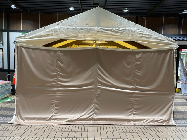 イベント会場_木のテント「木bana600」_夜間幕
