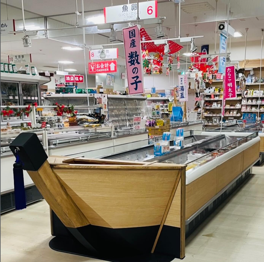 商品陳列コーナーの装飾